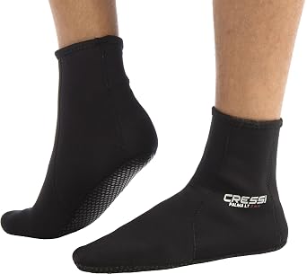 Cressi Adult Premium 3 mm Nonslip Neoprene Diving Socks to Keep Feet Warm- Palma LT Designed in Italy