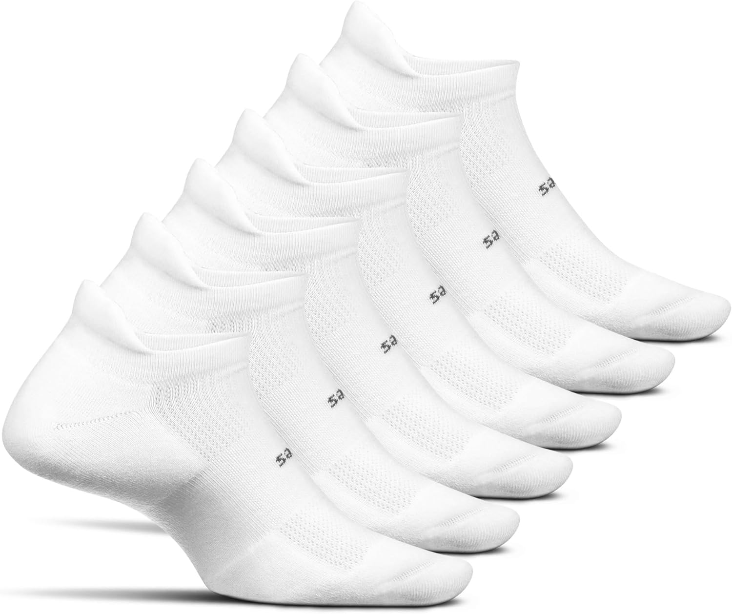 Feetures High-Performance Max Cushion No Show Tab Solid - For Men & Women, Athletic Ankle Socks, Moisture Wicking