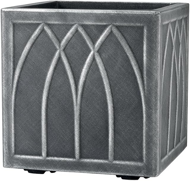 Stewart 5121031 32 cm Square Versailles Planter - Pewter