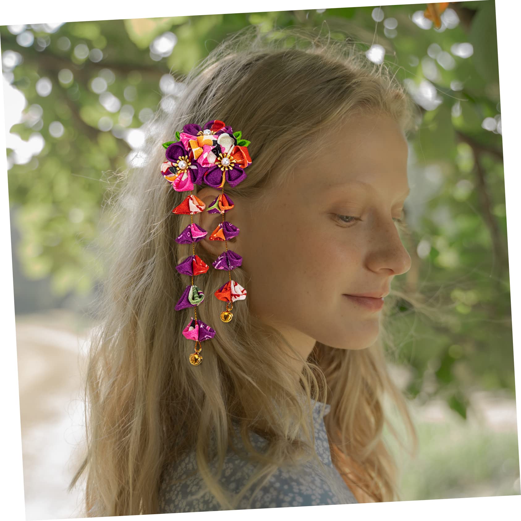 Ipetboom 8pièces Épingles à Cheveux Japonaises Fleurs Accessoires Élégants Avec Franges Pour Style Unique Et Raffiné Parfaits Pour Occasions Spéciales Vie Quotidienne