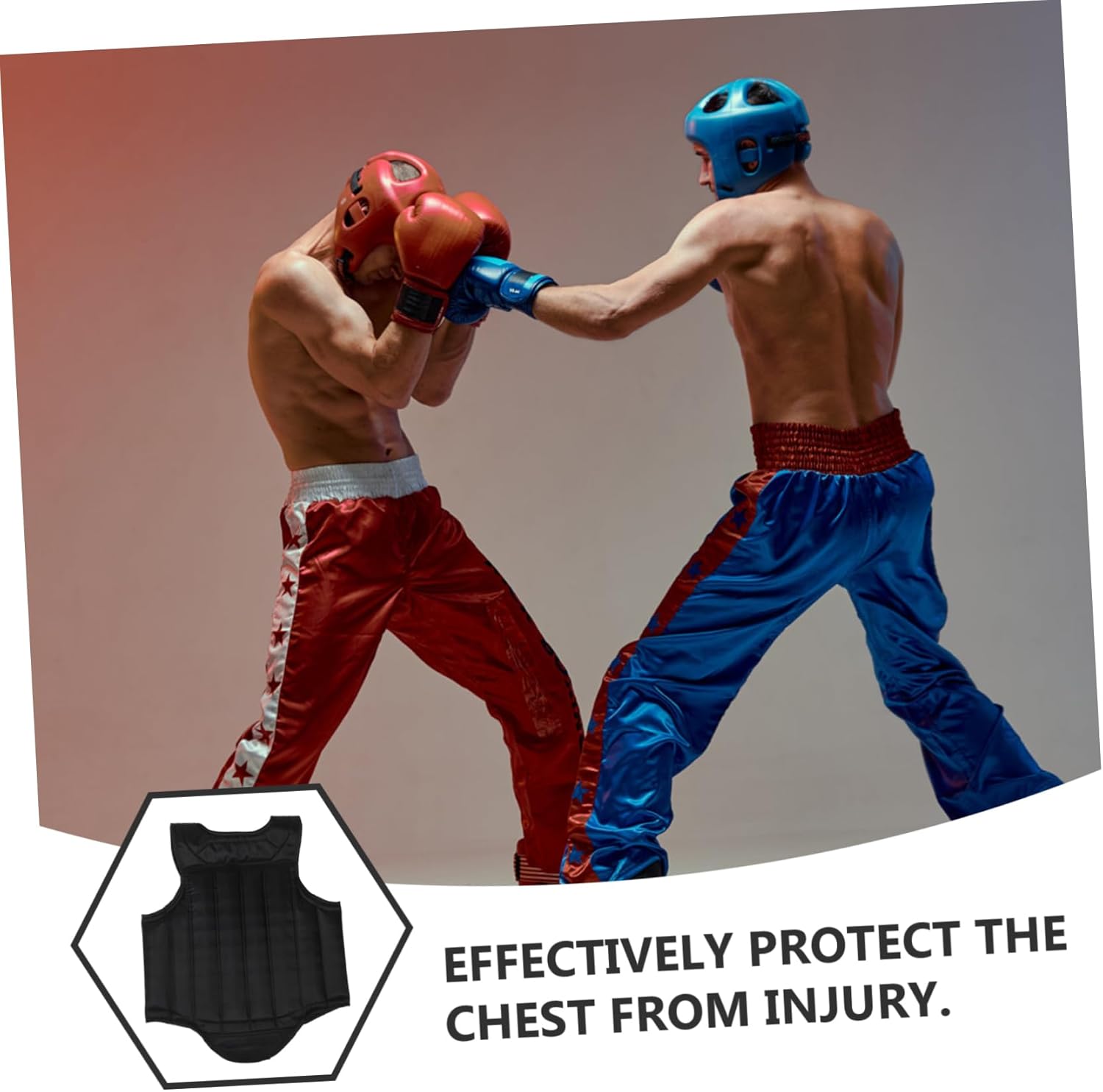Mikikit Professional Boxing Chest Protector Portable Fencing Guard for Adults Lightweight and Sturdy Design Versatile Protection for Training and Outdoor Sports Ergonomic Fit