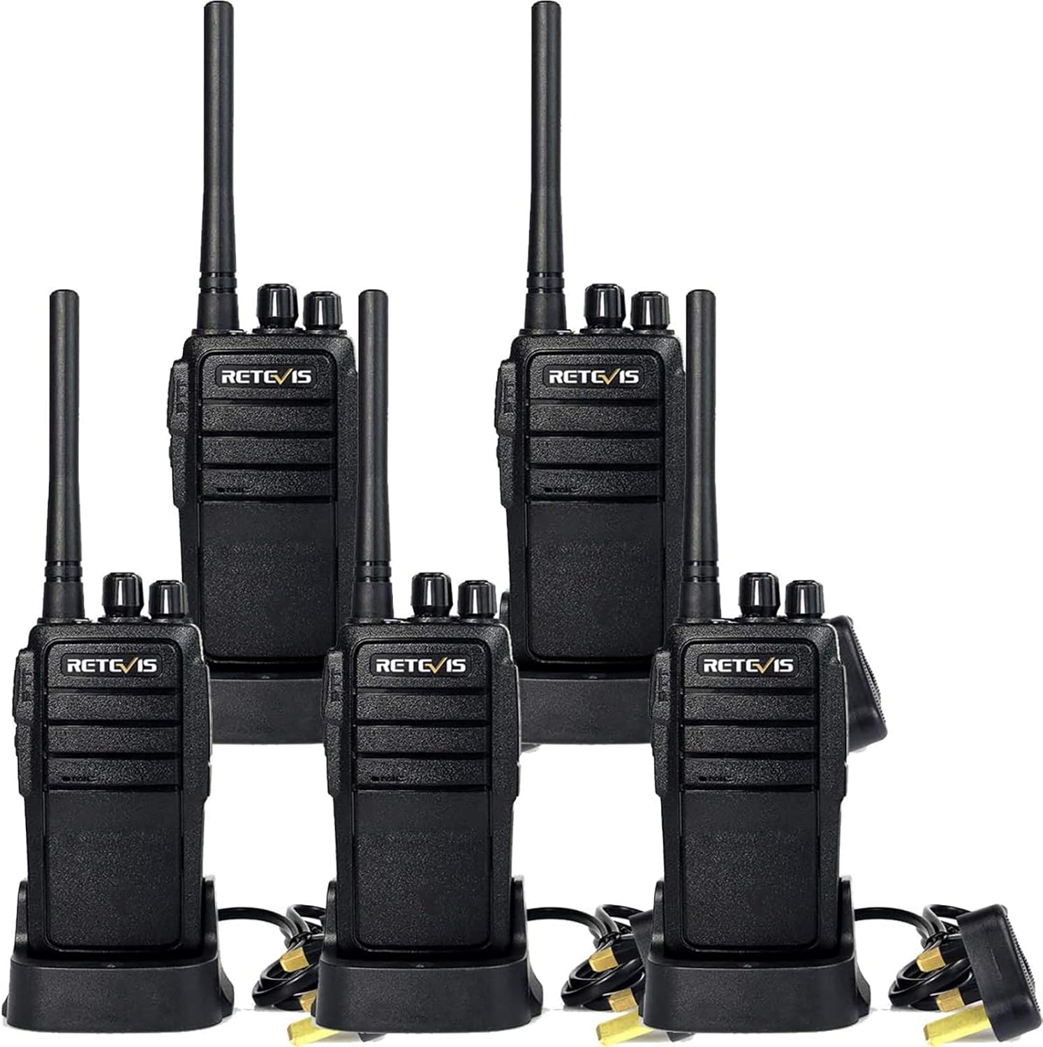 Retevis RT21 2 Way Radio Long Range, Rechargeable Walkie Talkie
