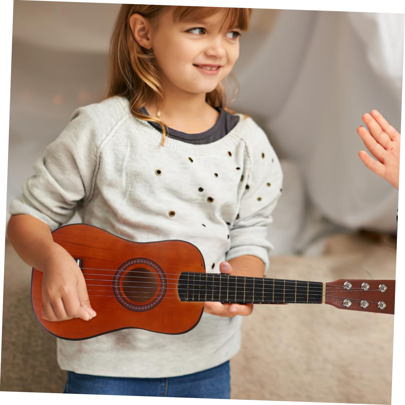 Juguete de Guitarra de Madera de 23 Pulgadas para Niños Principiantes