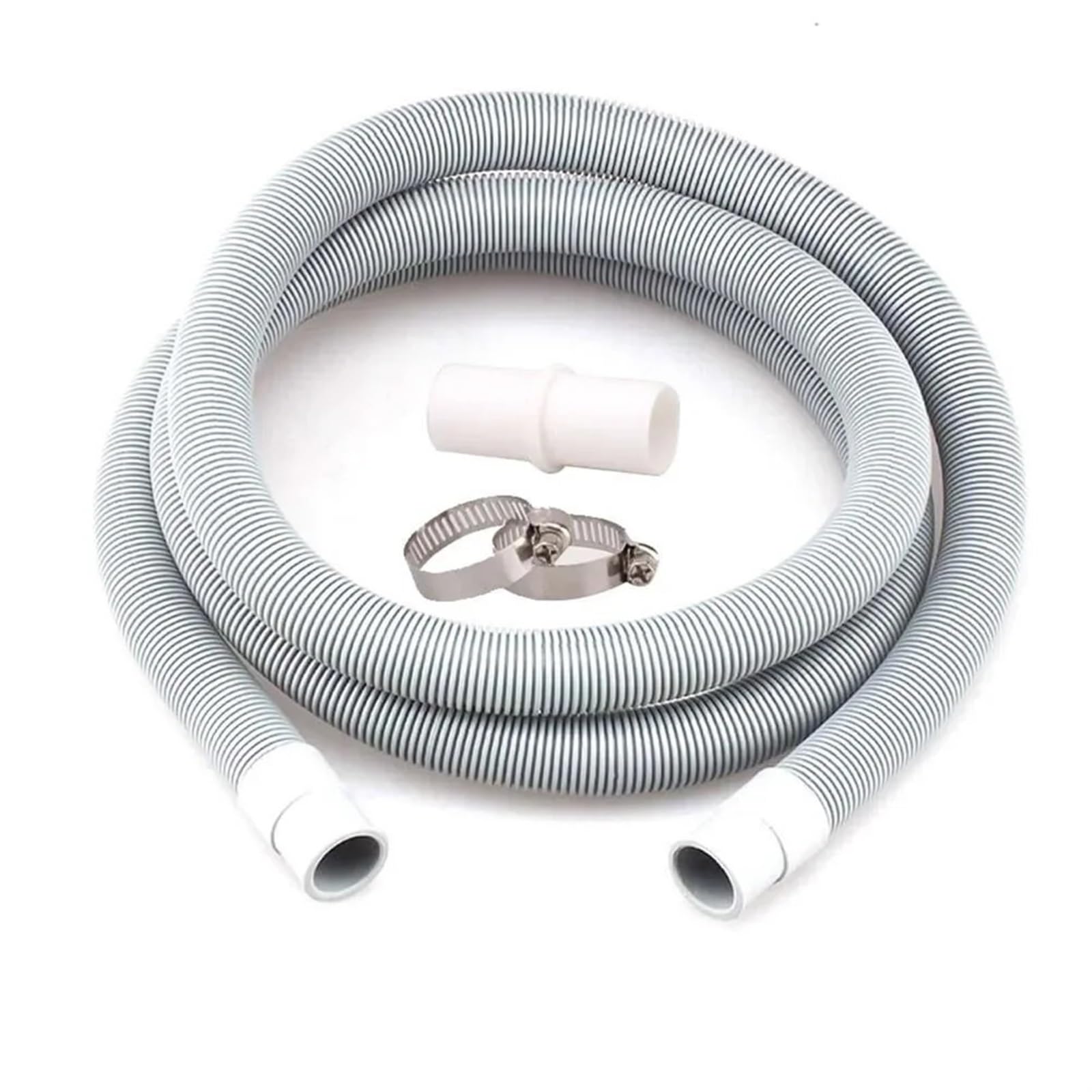 Manguera de desagüe, Manguera de lavadora Manguera de desagüe universal for lavadora y lavavajillas Tubo de extensión Kit de tubo de extensión de manguera de desagüe for lavadora gris(White)