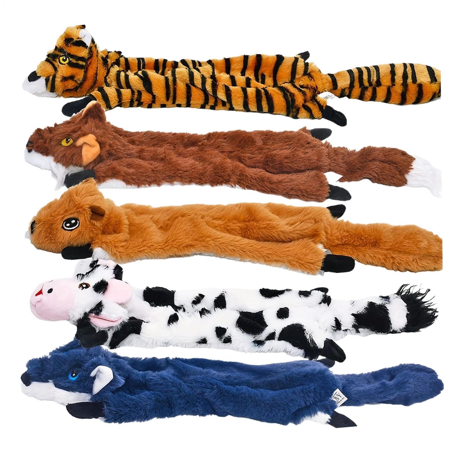 Juguetes de peluche para perros de raza pequeña y cachorros en pack de 5 unidades interactivos