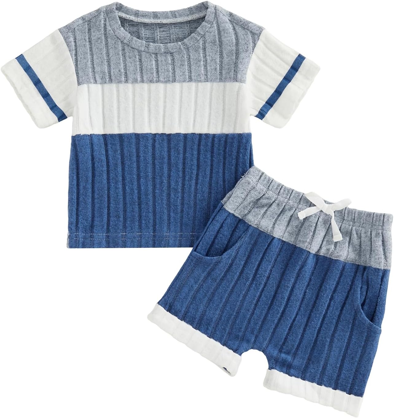 Toddler Infant Baby Boys Summer Outfits 3 6 9 12 18 24 Months 2 3 T Boy Shorts Set 2Pcs Spring Clothes Suit