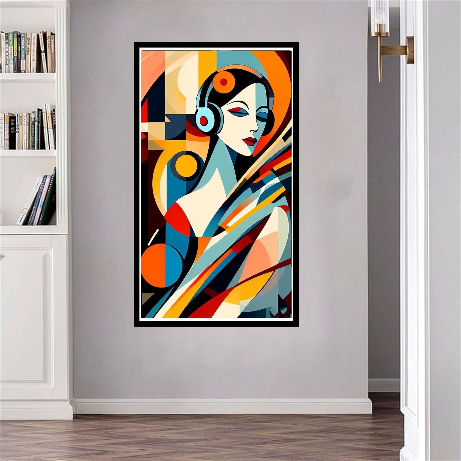 Jalican Large Diamond Painting Kits for Adults, 5D DIY Diamond Art Abstract Women 12x22in Full Round Drill Paint by Number Kit Perfect for Adults Beginner Kids Relax Home Wall Decor Chrtistmas J-5