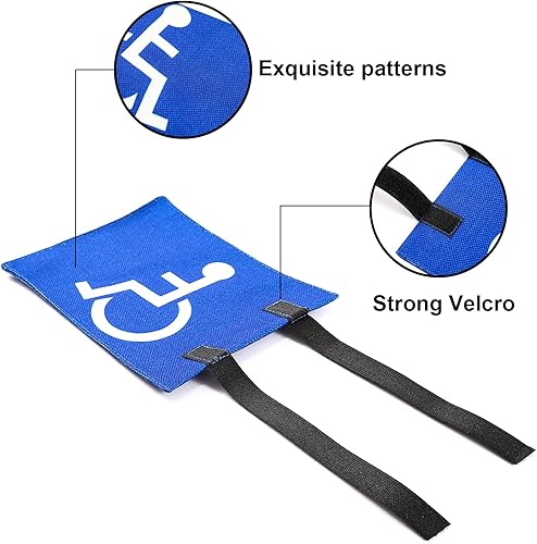 Miniatura 2 de Bandera para discapacitados con correas, fácil de instalar para carrito de golf, soporte de bandera de golf unisex, soporte para personas mayores,