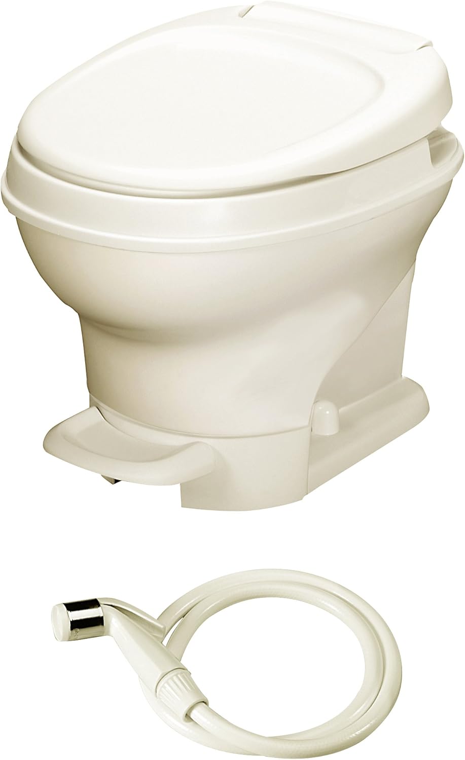 Buy AquaMagic V RV Toilet Pedal Flush with Hand Sprayer /Low Profile
