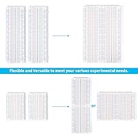 Vista 3 de 4 piezas de kit de tablas de pruebas Incluye 2 piezas de 830 puntos y 2 piezas de 400 puntos de tablas de pruebas sin soldadura para bloques