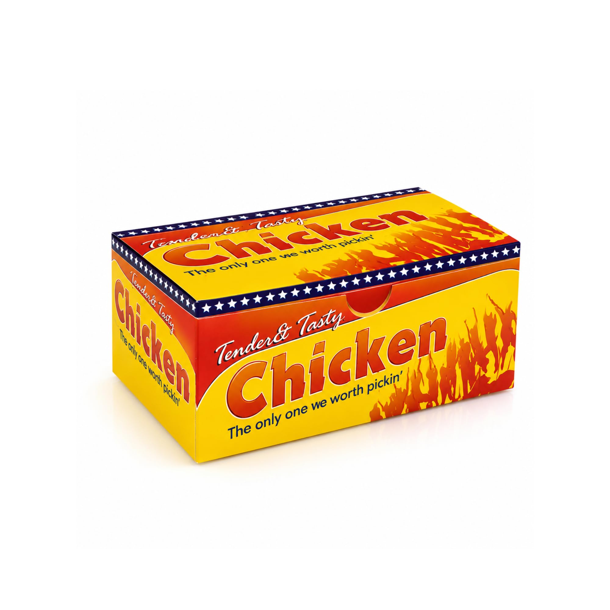 Fr Enterprises Chicken & Chips Box Chicken & Chips Takeaway Boxes – Kraft Food Boxes With Ventilation – Leak Resistant Fast Food Packaging For Fried Chicken, Fries, Burgers & Takeaway Meals (Fc1 Medium, 300Pcs)