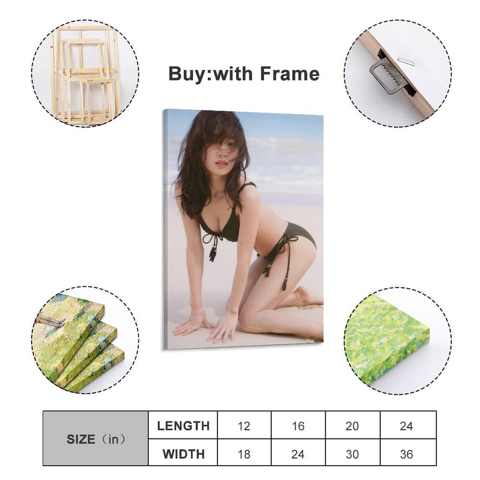 Amazon.co.jp: 泉里香 キャンバスアートポスターとウォール