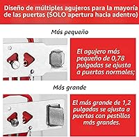 Vista 2 de AirBNB - Cerradura de puerta portátil, paquete de 2 cerraduras adicionales para privacidad y seguridad adicionales en el hogar, hotel y apartamento