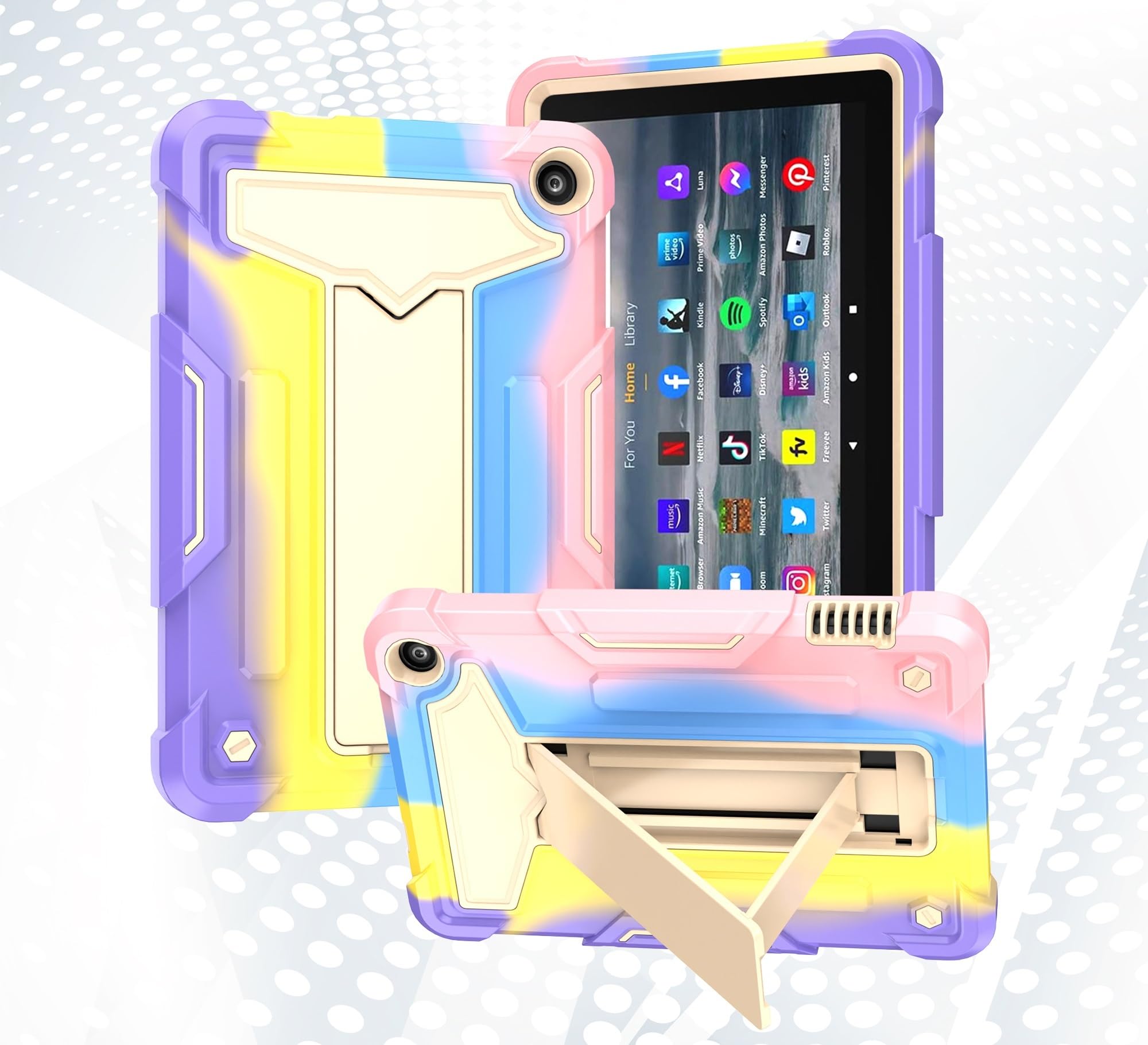 Protection Kindle Fire HD 8 avec support hybride et antichoc - 6