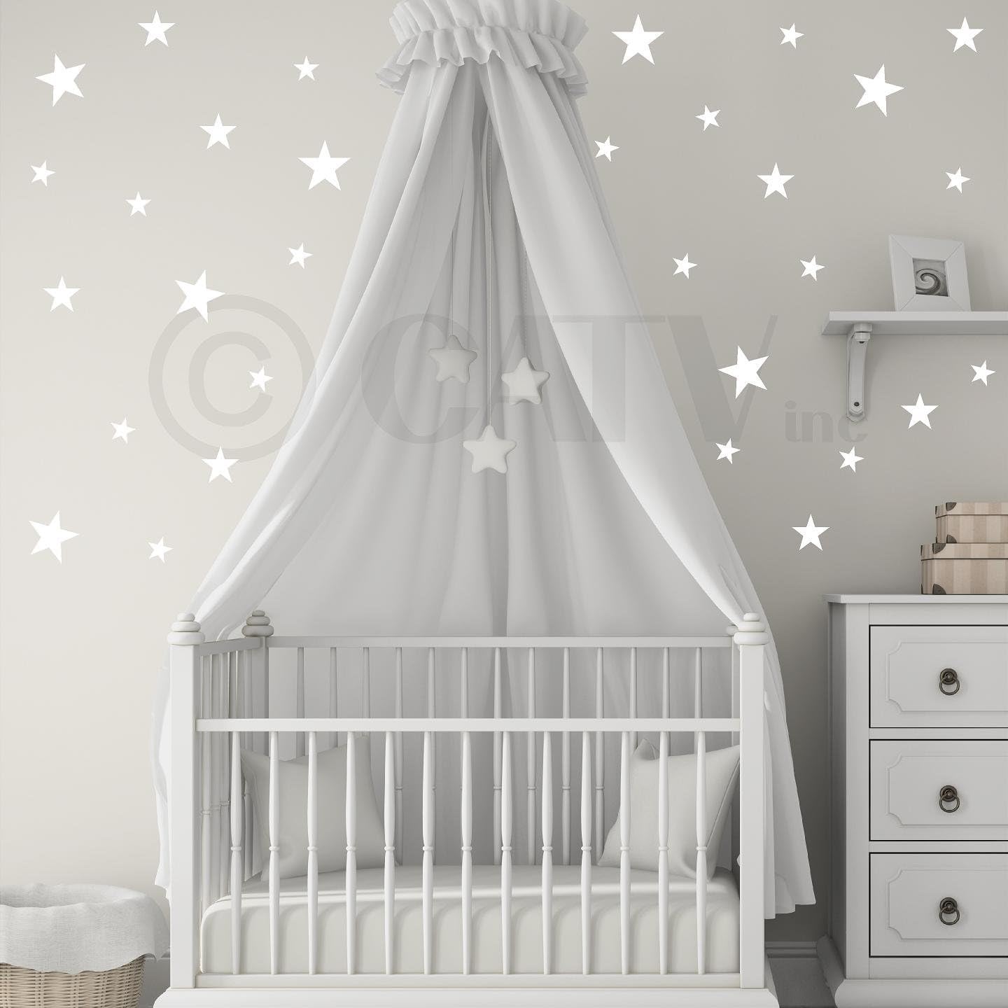 Amazon.com: Stars Assorted Self Adhesive Wall Pattern Stickers (Set of ...