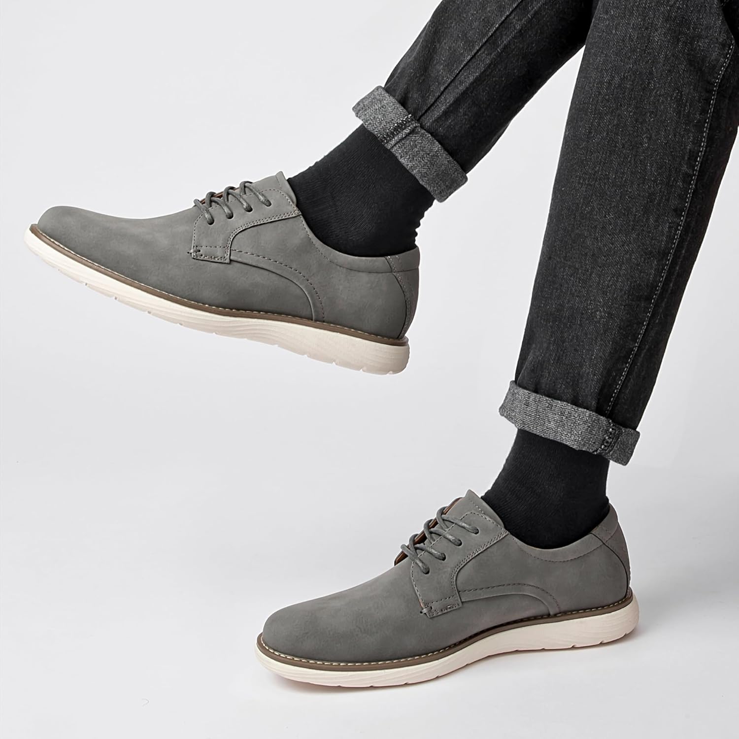 Men's Casual Dress Shoes Fashion Dress Sneakers Business Casual Shoes Comfortable Work Oxfords Office Walking Sneakers - Image 7
