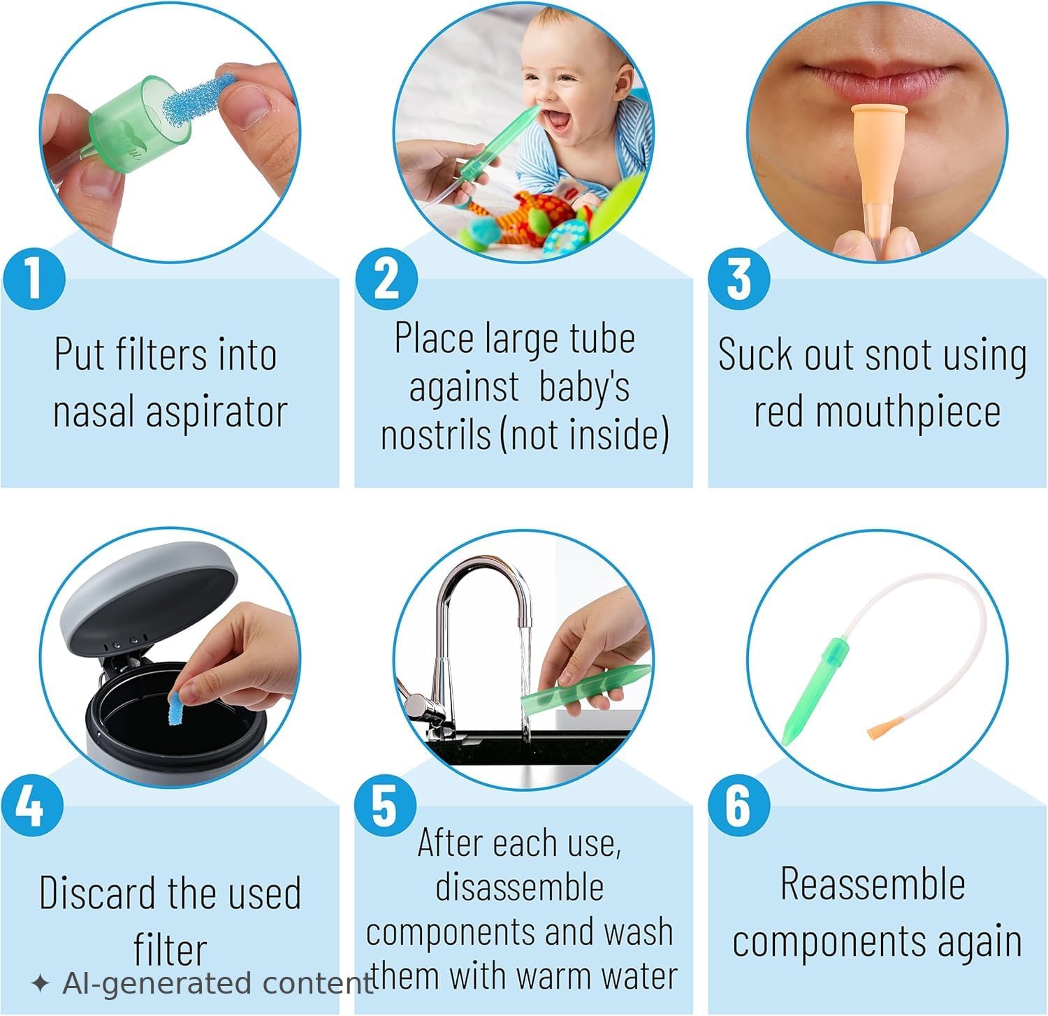 Mr. Pen- Baby Nasal Aspirator with 3 Extra Hygiene Filters image 3