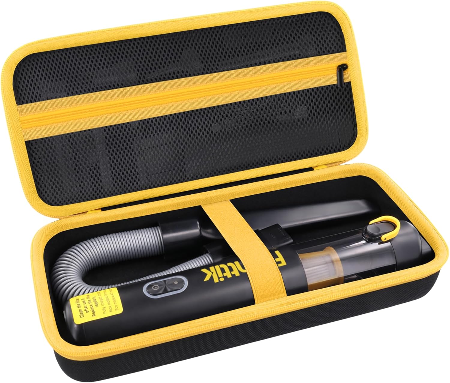 for Fanttik Slim V8 Apex/V8 Mate/V10 Apex/V10 Mate Car Vacuum Hard Storage Case,Case Compatible with Fanttik V8/V10 Mini Cordless Vacuum(Black Case)