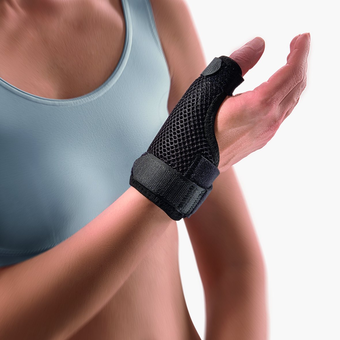 Bort Soft Daumen-Schiene lang, schwarz, Gr. M