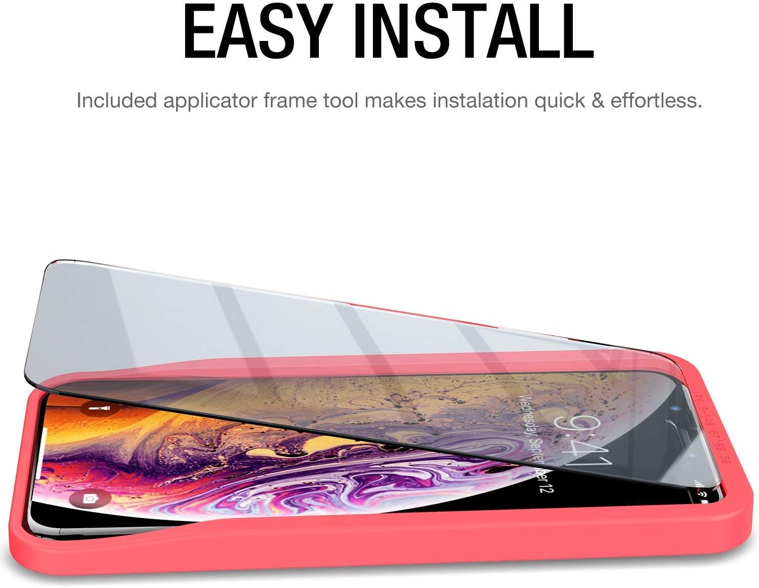 Best TOZO for iPhone Xs Max/iPhone 11 Pro Max Screen Protector Premium Tempered Glass 9H Hardness 2.5D Super Easy Apply 6.5 inch Best TOZO for iPhone Xs Max/iPhone 11 Pro Max Screen Protector Premium Tempered Glass 9H Hardness 2.5D Super Easy Apply 6.5 inch