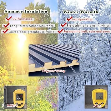 3 4 5 6 7 Ft Long Aluminum Ceiling Panels Tin Roof with Polycarbonate Fill, 6 12 Packs Metal Roofing Panel, All-Weather Cladding of Metal for Patio Sun Room Building(12pcs-l 1.7m/5.6ft)
