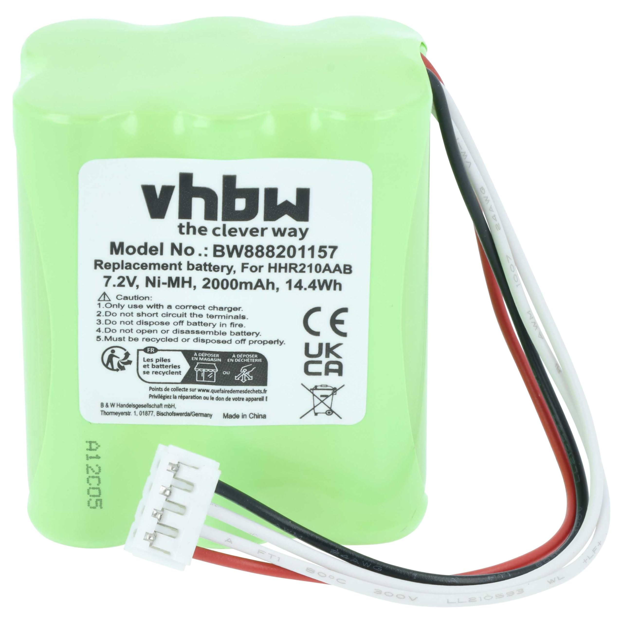 vhbw 1x batería Compatible con Korg PA3X, PA3X 61, PA3X 76 teclados (2000 mAh, 7,2 V, NiMH)