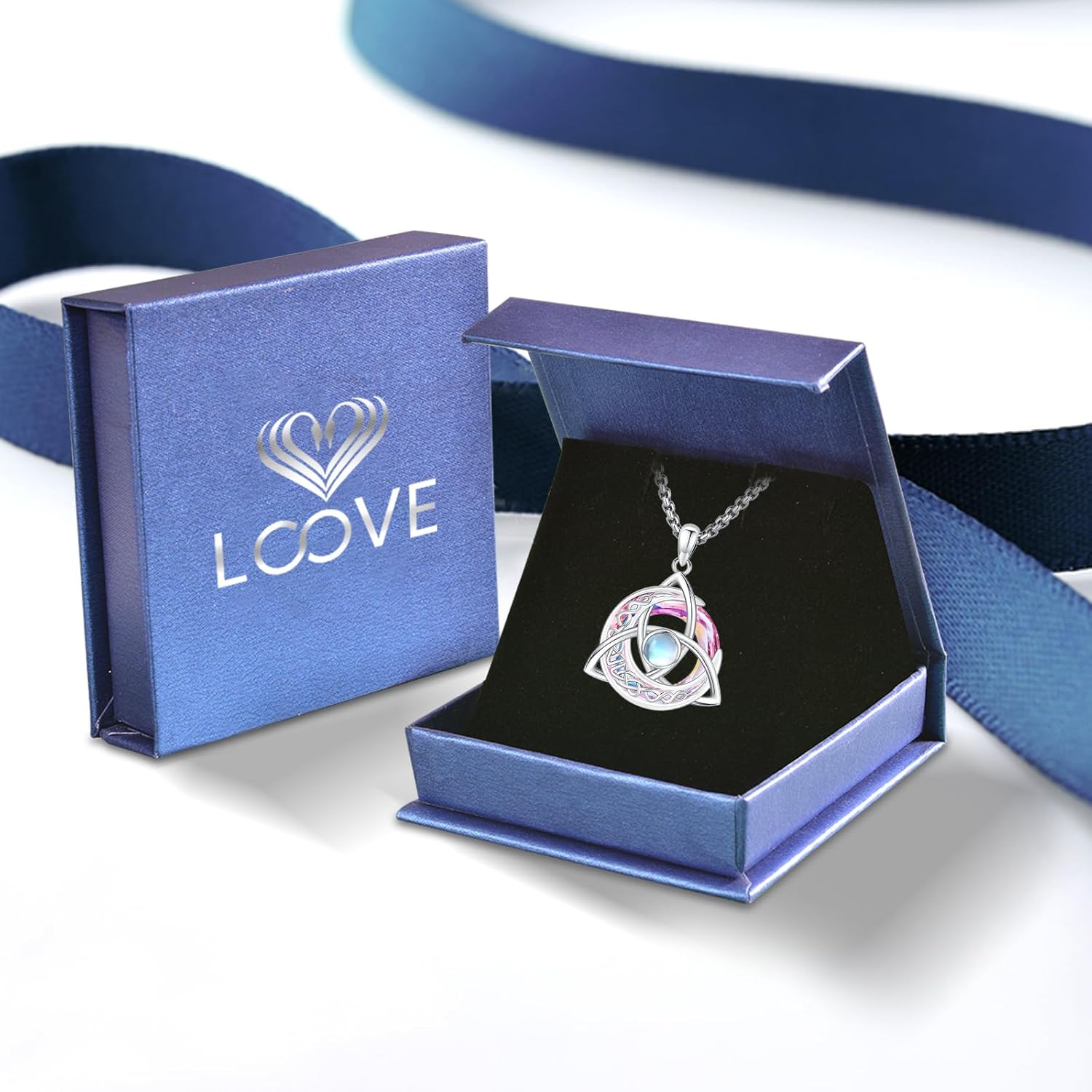 Pentagram/Celtic Knot/Witches Knot/Santa Muerte/Triple Moon Goddess/Baphomet/Hecate Necklace Sterling Silver Magic Wiccan Amulet Pagan Jewelry for Women Men - Image 8