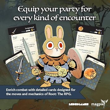 Magpie Games Root The Roleplaying Game: Equipment Deck Expansion Adds 55 Weapon and Gear Cards