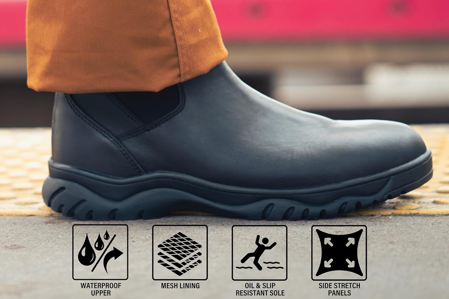 Rothco Chelsea Work Boots – 6 Inch – Waterproof & Wear Resistant Work Shoe