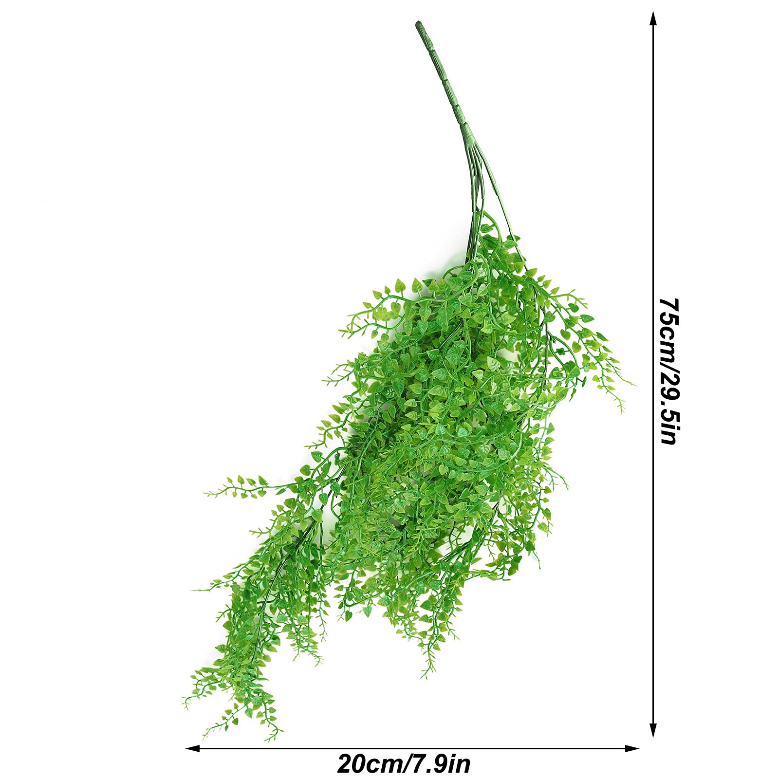 Ruick Kunstmatige klimop slingers groene bladeren 7,5 m / 24,6ft