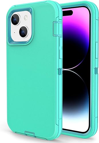 Compatible con iPhone 15, funda de doble capa a prueba de golpes, protección contra caídas de grado militar, funda resistente para Apple iPhone