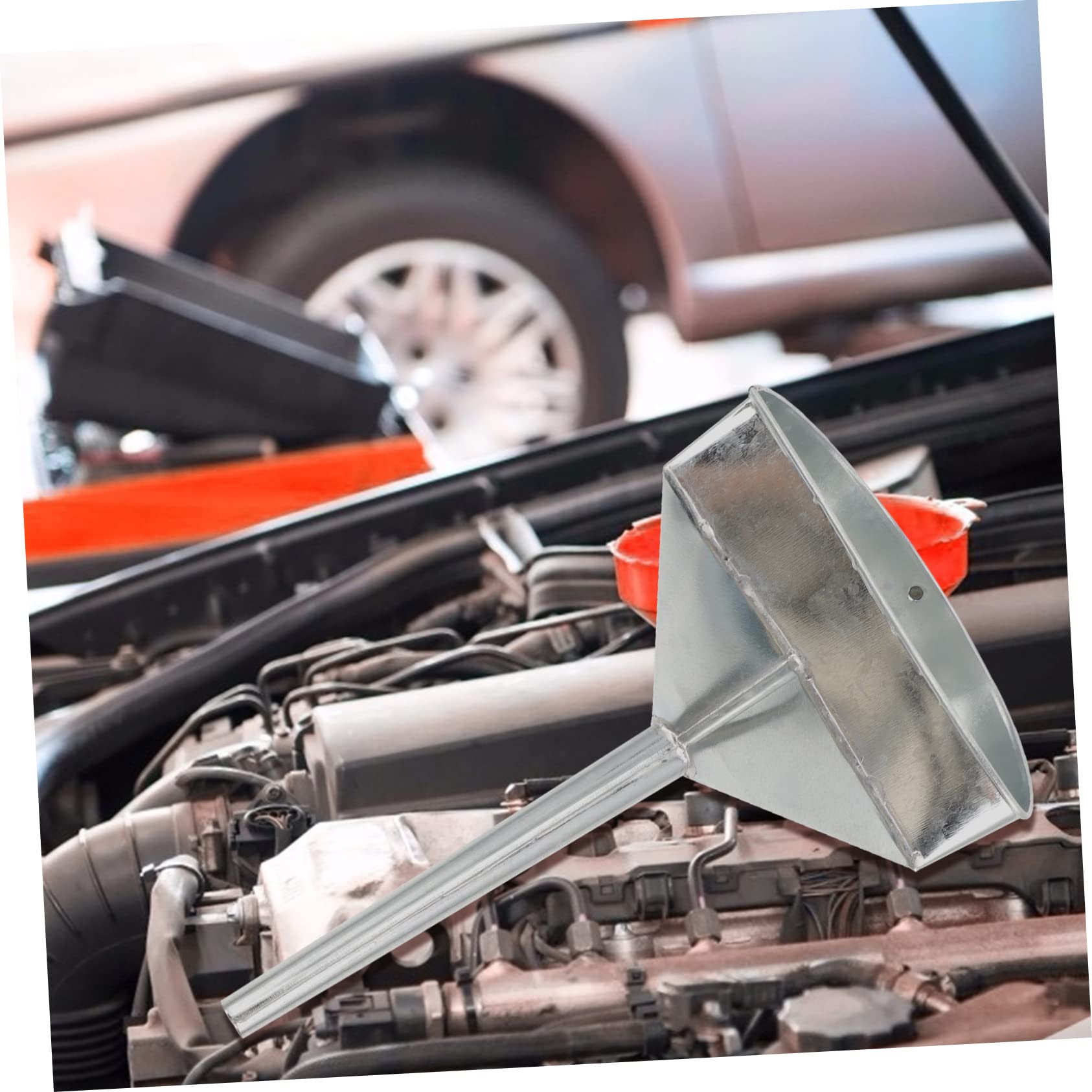 INOOMP Embudo Para Aceite y Metal Resistente Filtro De Malla Para Coche y Moto