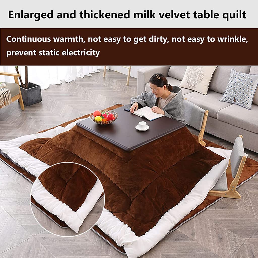 LELAMP Futon-Set im japanischen Stil, Winterheiztisch, Hängeheizung, Heiztisch, zusammenklappbar, Tatami, bequemer Teppich, Kotatsu-Heizung