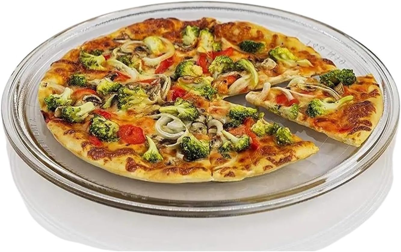 10.5 Inch Microwave Turntable Plate, Round Glass Replacement Dish, Durable & Universal Spare Plate