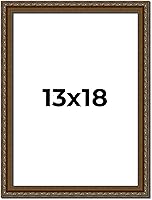 Vista 336 de Marco de fotos completo de madera dorada envejecida de 16 x 20 pulgadas con plexiglás acrílico UV, parte trasera de tablero de espuma y accesorios