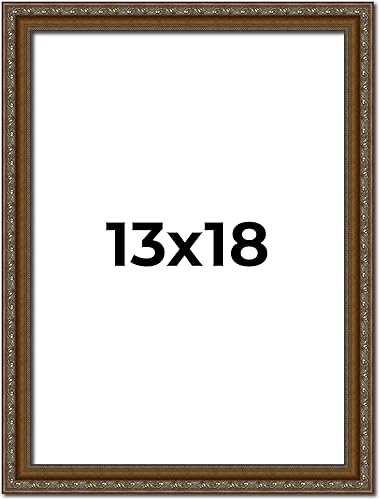 Miniatura 336 de Marco de fotos completo de madera dorada envejecida de 16 x 20 pulgadas con plexiglás acrílico UV, parte trasera de tablero de espuma y accesorios