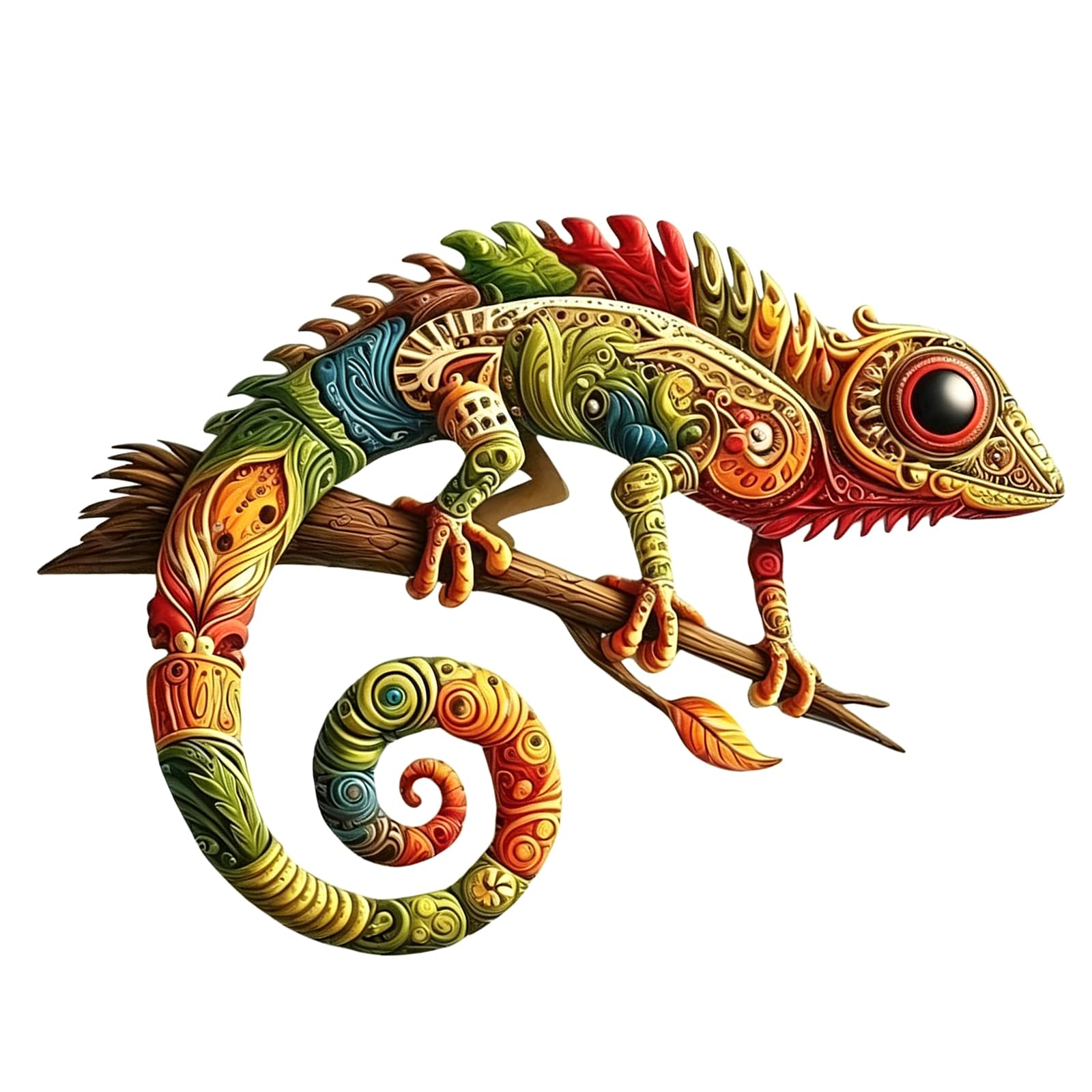 PANGBOER Metal Gekkota Wall Decor, Hanging Metal Lizards Outdoor Decors Garden Decorative Ornament for Home, Yard, Fence, Patio Gekkota Wall Decor Outdoor