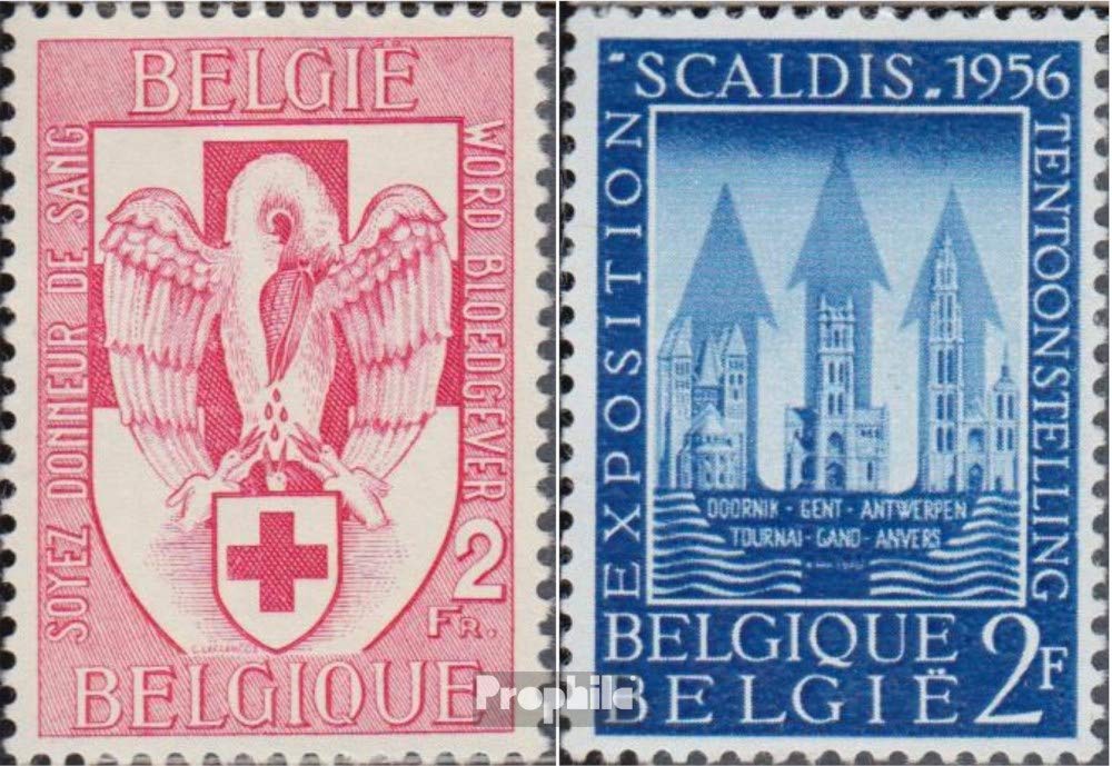 Belgium 1035,1039 (complete.issue.) 1956 blood donations, Scaldis (Stamps for collectors) Health