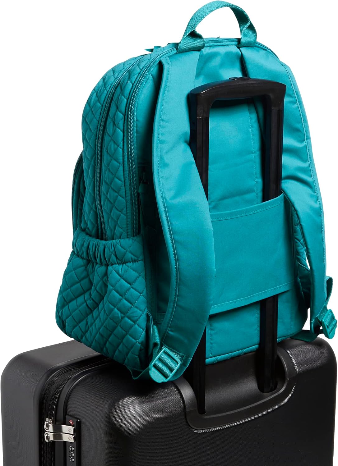 Vera Bradley Women's Cotton Campus Backpack, Forever Green - Recycled Cotton, One Size - Image 6