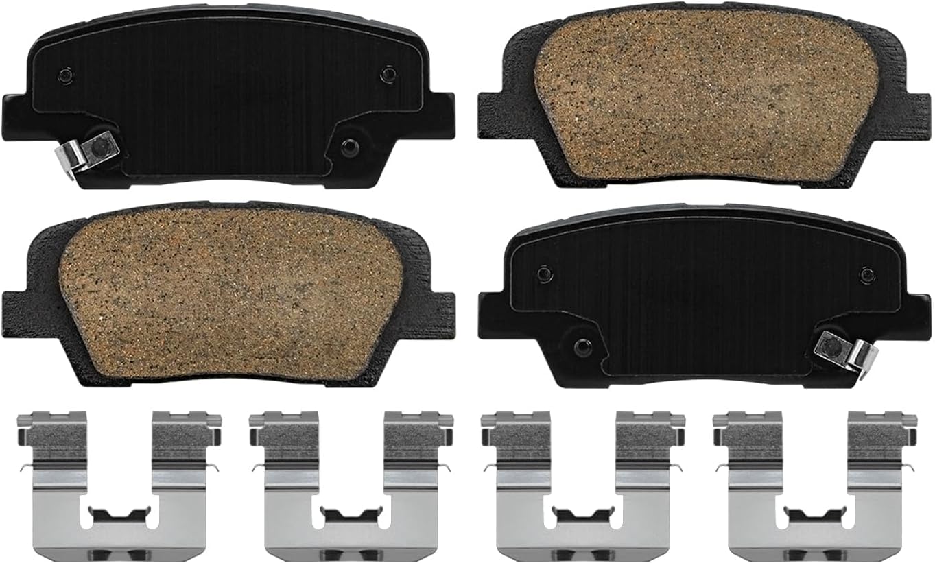 Detroit Axle - Brake Pads for 2016-2020 Kia Sorento 2017 2018 2019 Front & Rear Ceramic Brakes Pads w/Hardware Replacement