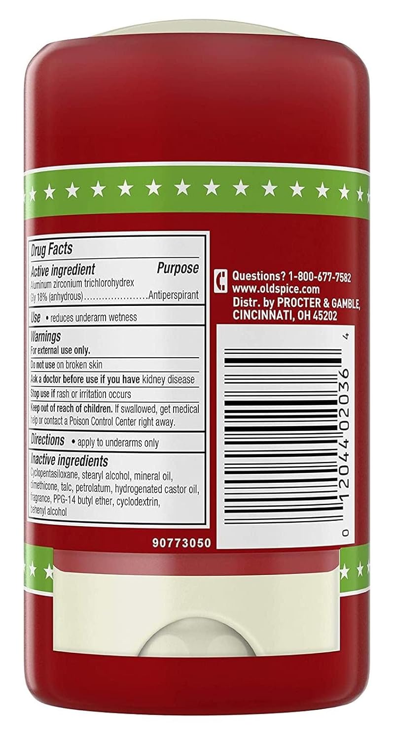 Old Spice Deodorant 2.6 Ounce Figi Value Two At Once