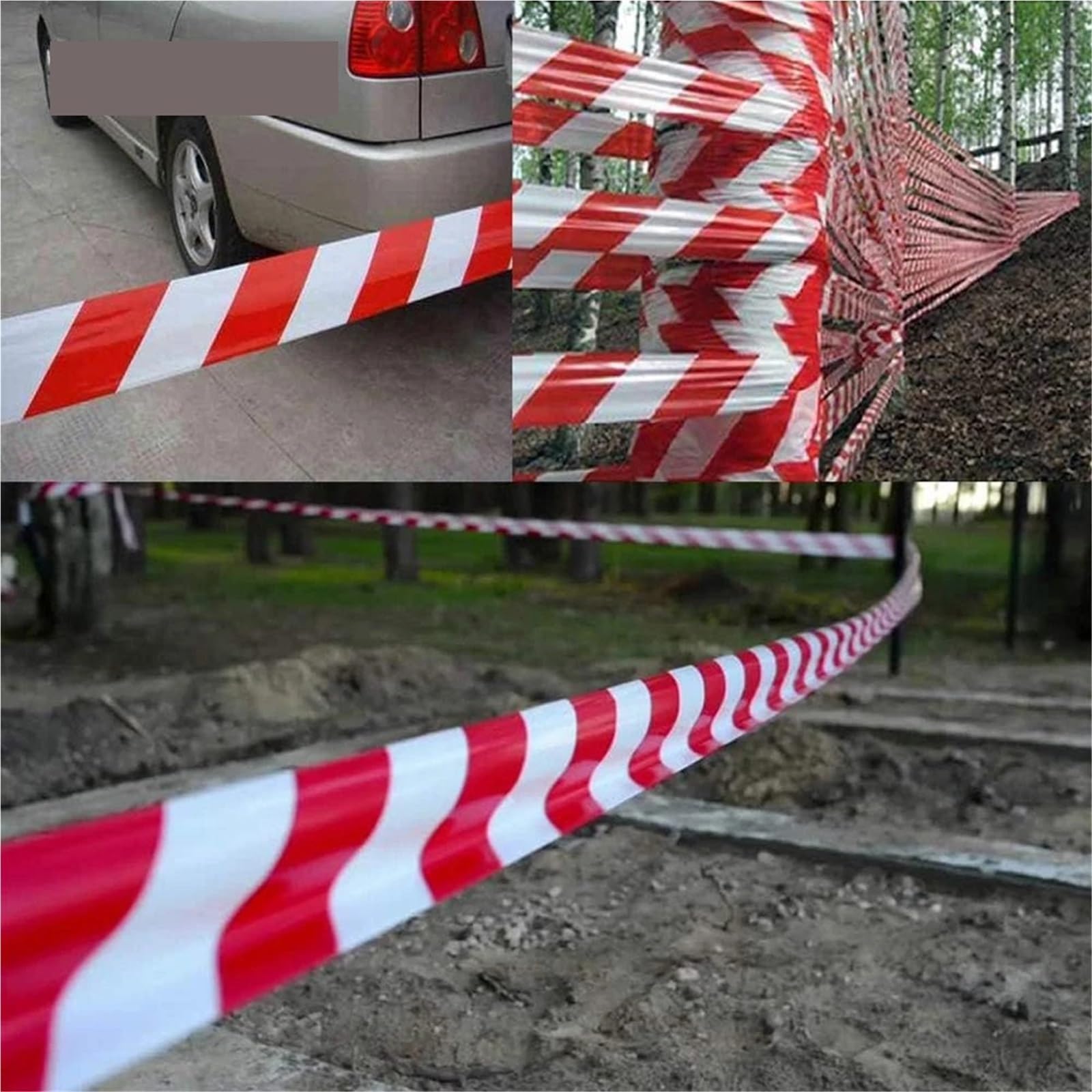 Cinta de señalización de Peligro, Cinta De Advertencia De Peligro Roja 100 Metros X 50 Mm Paquete De 2