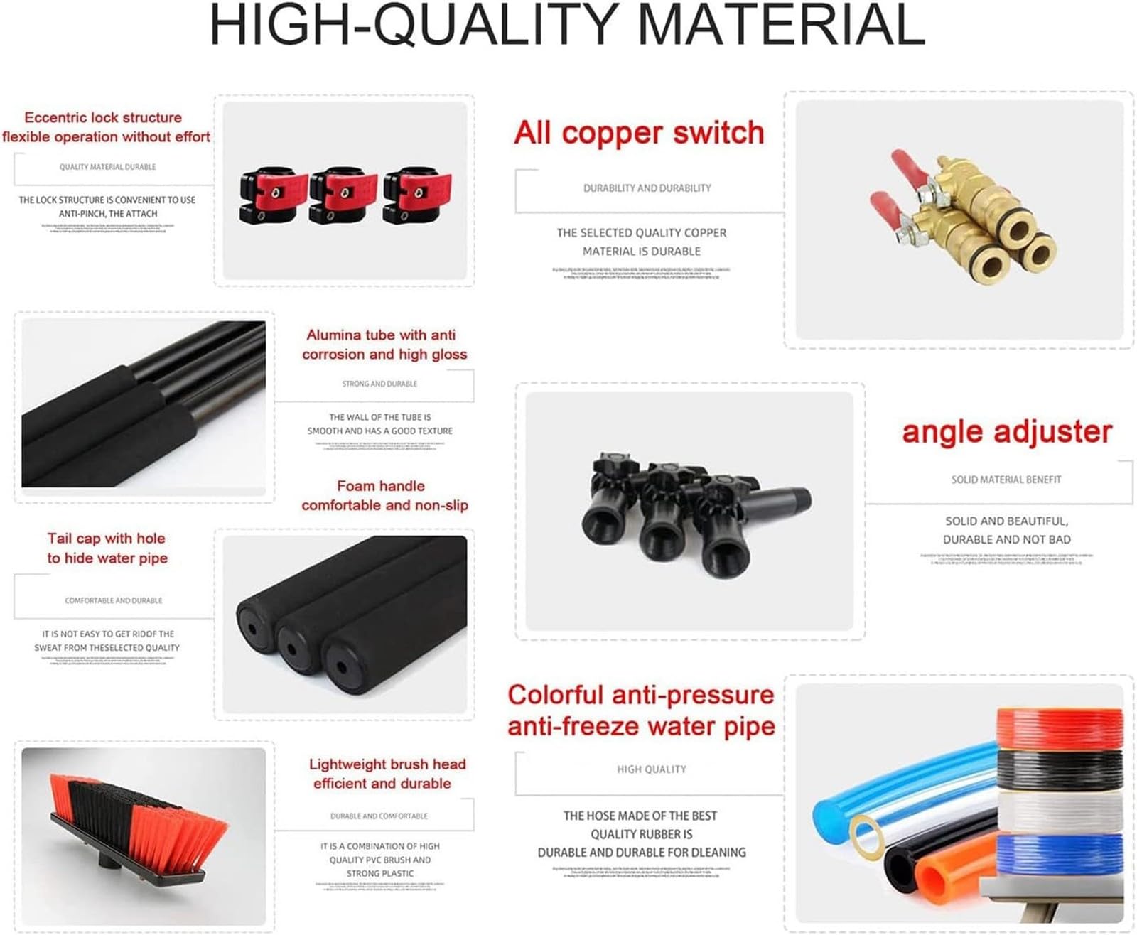 Kit de limpieza de postes de agua para: Teles con cepillo de agua y limpiador en aerosol, perfecto para paneles solares al aire libre y zonas de difícil acceso