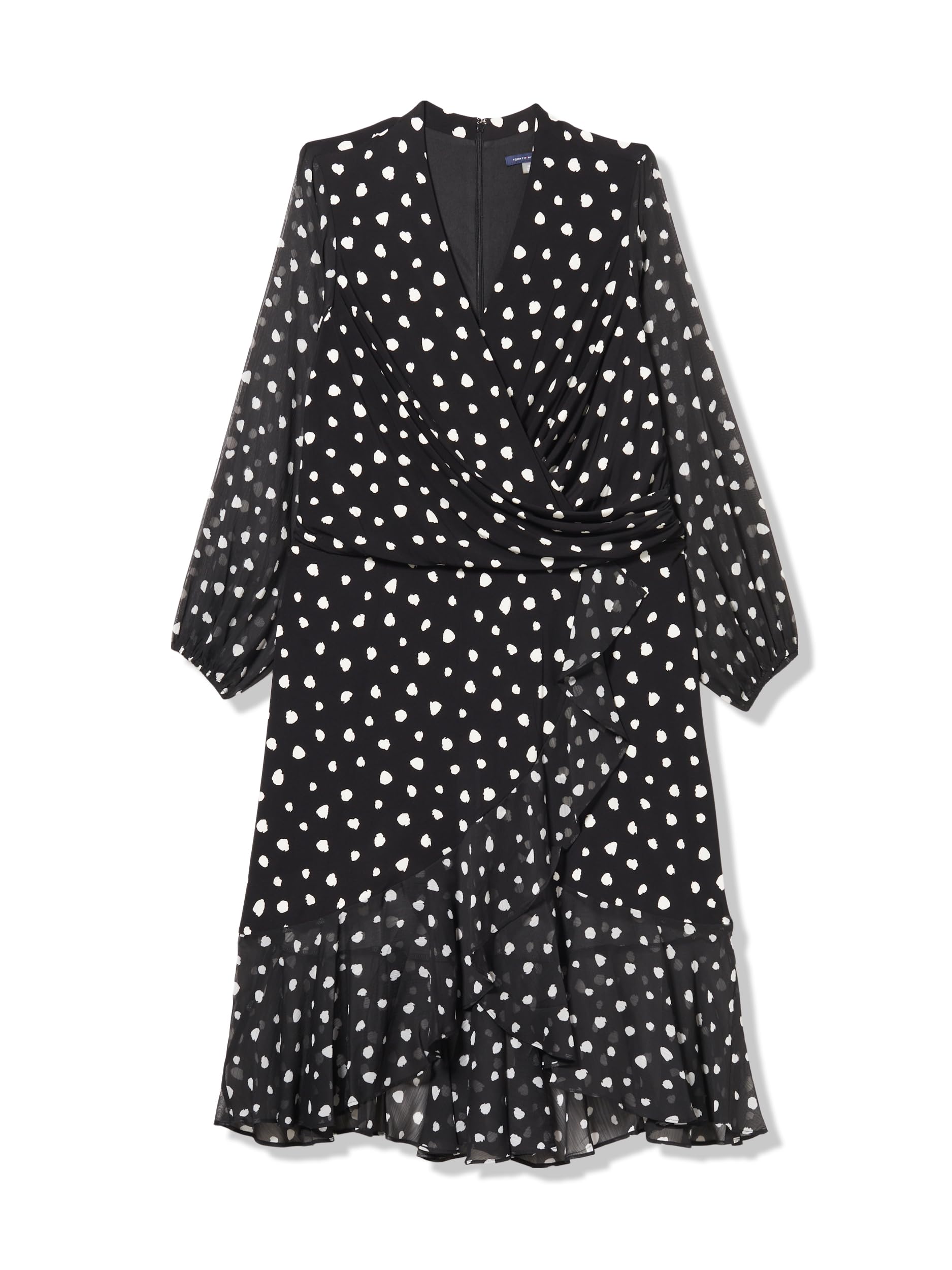 Robe drapée Tommy Hilfiger ajustée taille 42 masquant les rondeurs - 4