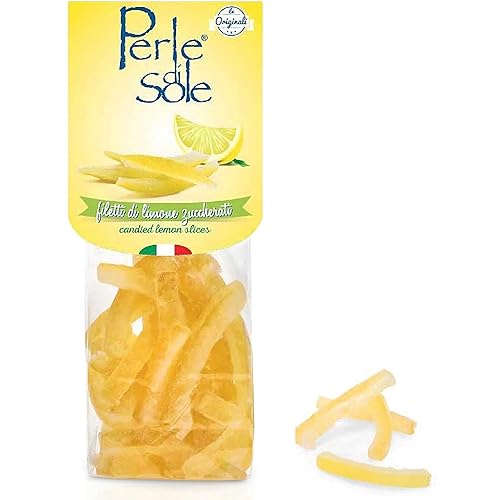 Películas de limón Amalfi confitadas en azúcar en polvo 35 oz 353oz - Bolsa individual