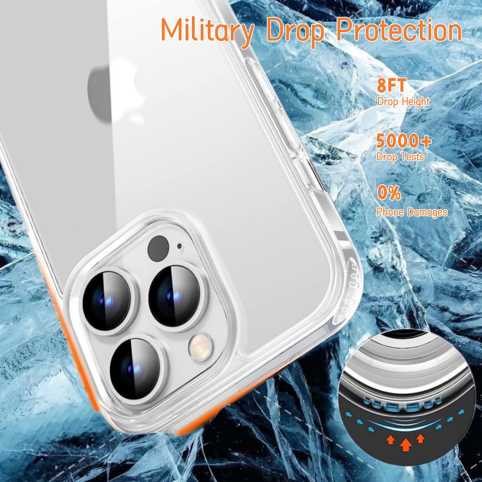 ISOI - Cover con Cordino compatibile con iPhone 13 Pro Max, Regolabile Collana Tracolla Laccio Collo, Trasparente Custodia in Silicone TPU Morbido con Paraurti Airbag Antiurto - Verde