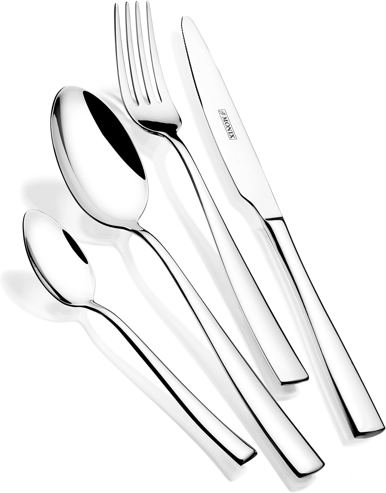 Monix Siena Set of Parts with Knife Chuletero, Stainless Steel, Grey, 8.5 x 14.5 x 24 cm, Pack of 24