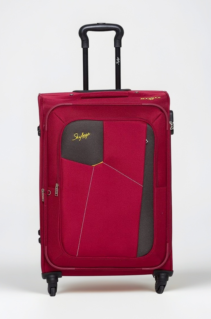 Skybags Rubik Polyester 68 Cms Softsided Check-in Luggage (RED)
