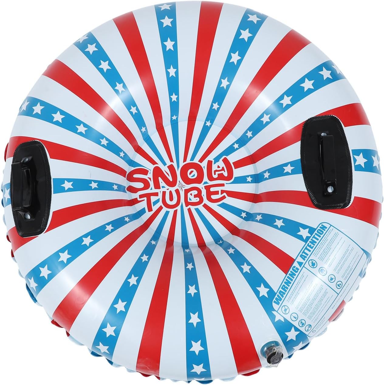 Inflatable Snow Tube Foldable PVC Winter Outdoor Blue Sled
