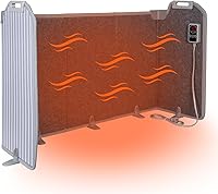 Vista 1 de Calentador de espacio de panel para oficina/hogar silencioso, calentador eléctrico portátil, calentador debajo del escritorio para piernas, pies